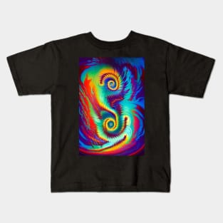 Vibrant Spiral Kids T-Shirt